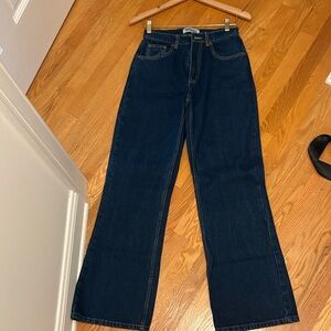 Dark Blue Flare Women's Jeans